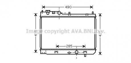 AVA MAZDA Радіатор охолодження 323 2.0 DITD 98- Mazda 323 AVA COOLING mz2214