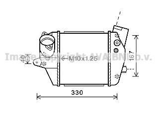 Купити Охолоджувач наддувального повітря Mazda 5 AVA COOLING mza4243 (фото1) підбір по VIN коду, ціна 4843 грн.