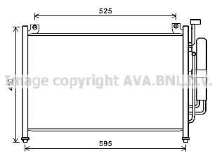 AVA MAZDA Радиатор кондиционера (Конденсатор) Mazda 2 07- Mazda 2 AVA COOLING mza5236d