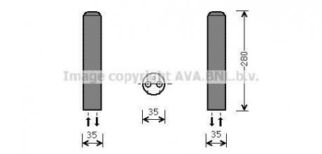 Купити Осушувач кондиціонера Mazda CX-7, 6, 5, 3, CX-5 AVA COOLING mzd234 (фото1) підбір по VIN коду, ціна 687 грн.