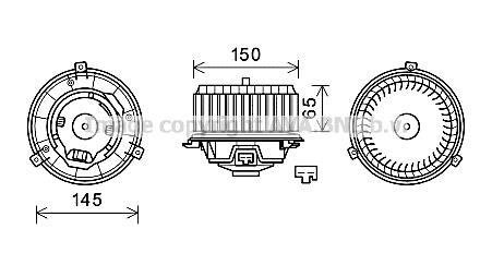 Компресор салону AVA COOLING ol8674