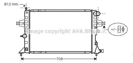 AVA OPEL Радиатор охлаждения ASTRA G 2.0-2.2 98- Opel Astra, Zafira AVA COOLING ola2293