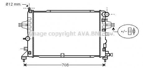 AVA OPEL Радиатор ASTRA H 2,2 04- AVA COOLING ola2381