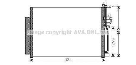 Конденсор (радіатор кондиціонера) Chevrolet Captiva AVA COOLING ola5436d