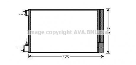 Радиатор кондиционера Opel Insignia A 1,6-2,0i 2,8i 08> AVA AVA COOLING ola5478d