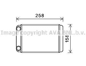 Радиатор отопителя Opel Astra J (10-), Zafira C (11-) AVA Opel Astra, Zafira AVA COOLING ola6677