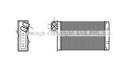 AVA PEUGEOT радіатор опалення 607 00- Peugeot 607 AVA COOLING pe6233