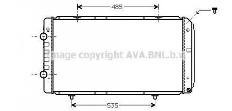 Купить Радиатор, Система охлаждения двигателя Peugeot Boxer, Fiat Ducato, Citroen Jumper AVA COOLING pea2268 (фото1) подбор по VIN коду, цена 4468 грн.