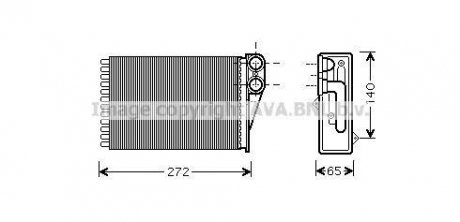 AVA PEUGEOT Радиатор отопления 207 AVA COOLING pea6292