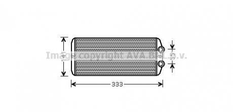 Радіатор обігрівача салону AVA Citroen C5, Berlingo, C4, Peugeot Partner, 407, Citroen C6 AVA COOLING pea6312