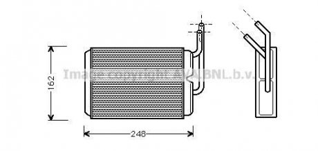 AVA RENAULT Радиатор отопления Twingo I Renault Espace, Twingo AVA COOLING rt6220