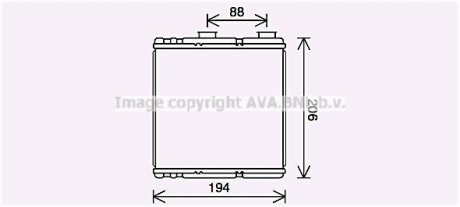 Радиатор отопителя салона Renault Laguna III AVA AVA COOLING rt6634