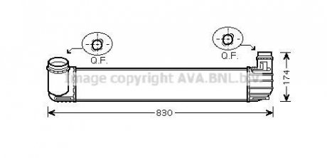 Інтеркулер AVA Renault Megane, Scenic, Grand Scenic AVA COOLING rta4411