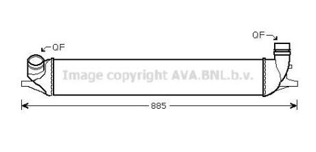 AVA RENAULT Інтеркулер Laguna III 2.0 16V/2.0dCi 07- Renault Laguna AVA COOLING rta4426