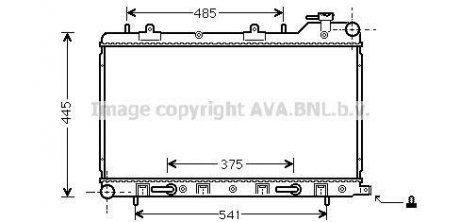 Радиатор, Система охлаждения двигателя Subaru Forester AVA COOLING su2075