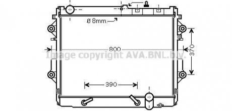 Купить Радиатор охлаждения двигателя Toyota LC200 4.5TD 07> AT AC+/- AVA Toyota Land Cruiser AVA COOLING to2490 (фото1) подбор по VIN коду, цена 10300 грн.