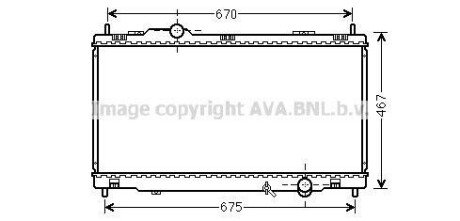 AVA LEXUS Радіатор охолодження двиг. GS 300, 350, 450 05- Lexus GS AVA COOLING to2495