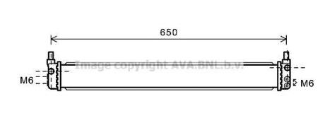 Радіатор охолодження двигуна AVA COOLING to2602