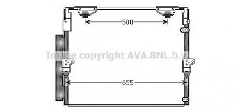 Радиатор кодиционера Lexus LX, Toyota Land Cruiser AVA COOLING to5560d