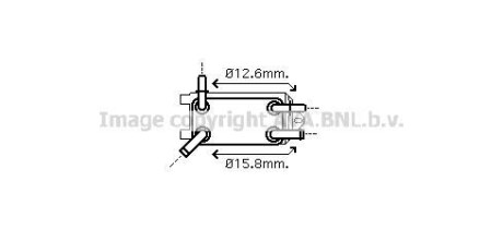 AVA VOLVO масляний радіатор C30/70 II, S40 II, V50 2.4/2.5 06- AVA COOLING vo3135