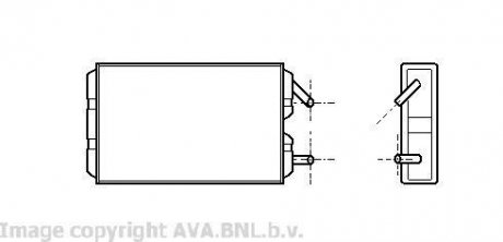 AVA VOLVO Радіатор опалення 740, 760, 940, 960 Volvo 740, 760, 940, 960 AVA COOLING vo6041