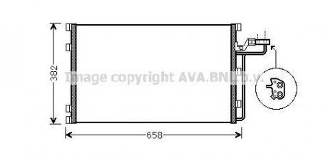 Купити AVA VOLVO Радіатор кондиціонера C30 06-, C70 II 06-, S40 II 04-, V50 04- AVA COOLING voa5150 (фото1) підбір по VIN коду, ціна 3714 грн.