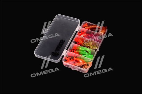 Набір приманок (воблерів) для спінінга (силікон віброхвіст) 18шт <> Axxis ax-1244