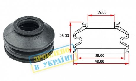 Пильник опори кульової Ford Fusion 13-19 (США) BelGum bg0170