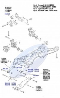 Купить Сайлентблок рычага (заднего) Opel Vectra C 02- (поперечного) BelGum bg1505 (фото1) подбор по VIN коду, цена 279 грн.