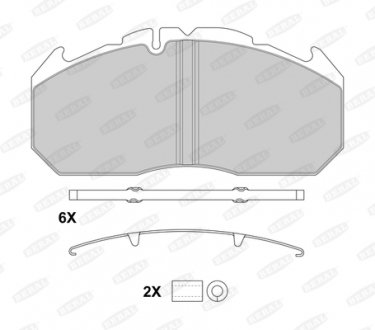 Колодки гальмівні, WVA 29030, WVA 29113 BERAL bcv29030bk
