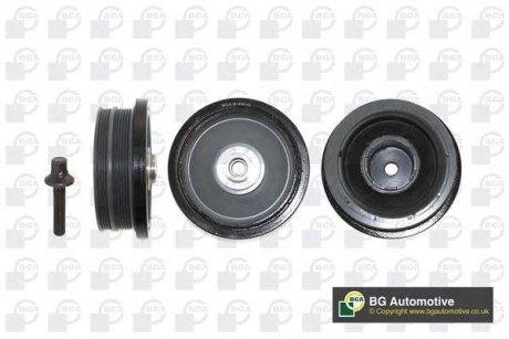 Шкив коленвала BMW 3,5,X3 E46/E91 01-12 (+ болт) BGA dp0374k