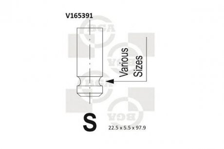 Клапан Nissan Micra, Note BGA v165391
