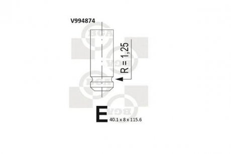 Клапан двигателя Renault Laguna, Megane, Espace BGA v994874