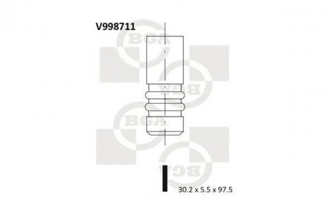 Клапан BGA v998711