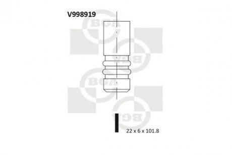 Клапан двигуна BGA v998919