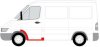 Купить Поріг передн Лів (з ремонтною частиною крила і стійки) MERCEDES SPRINTER 901, 902, 903, 904, 905 VW LT II 01.95-07.06 BLIC 6505063546051P (фото2) подбор по VIN коду, цена 2893 грн.