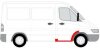 Купить Поріг передн Прав (з ремонтною частиною крила і стійки) MERCEDES SPRINTER 901, 902, 903, 904, 905 VW LT II 01.95-07.06 BLIC 6505063546052P (фото2) подбор по VIN коду, цена 2893 грн.