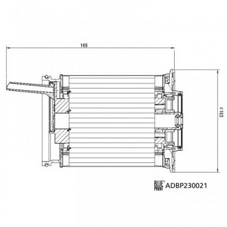 VW Фільтр паливний Touareg 3.0TDI 17-, AUDI A6 2.0TDI 13-, Q7/Q8 3.0TDI 5- BLUE PRINT adbp230021