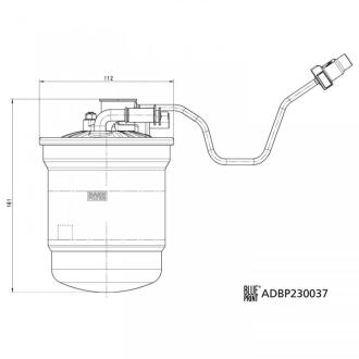 FORD Фільтр палива FOCUS IV (HN) 1.5 EcoBlue 18- BLUE PRINT adbp230037
