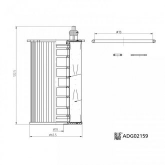 Фільтр масляний BLUE PRINT adg02159