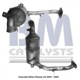 Купити Фільтр сажі Ford Focus, C-Max, Mazda 3, Volvo S40, V50, C30, V70, S80 BM CATALYSTS bm11005h (фото1) підбір по VIN коду, ціна 12206 грн.