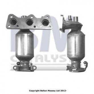 Каталізатор вихлопної системи Skoda Fabia/VW Polo 1.2 01-14 Volkswagen Polo, Skoda Fabia, Seat Ibiza BM CATALYSTS bm91533h