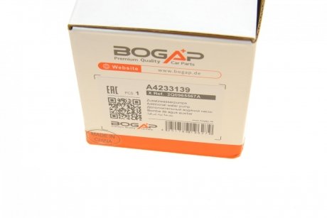 Насос системы охлаждения (дополнительный) BOGAP a4233139