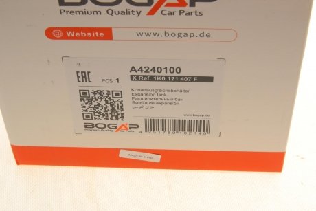 Бачок розширювальний VW Caddy 04- BOGAP a4240100