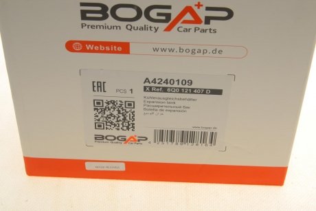 Бачок расширительный охлаждающей жидкости BOGAP a4240109