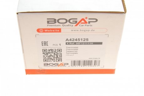Термостат VW Golf/Audi A1/A3/A5 2.0/3.2 06- BOGAP a4245125