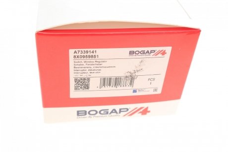 Кнопка склопідіймача (L) Audi A1/Q3 10- (блок) BOGAP a7339141