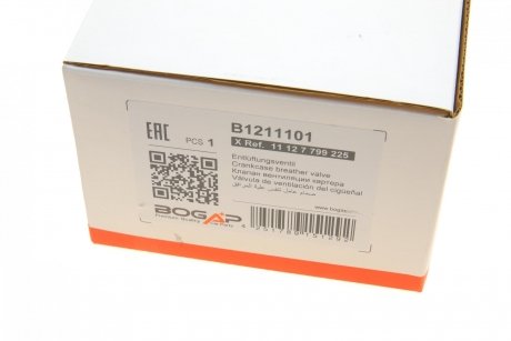Клапан вентиляции картера BOGAP b1211101