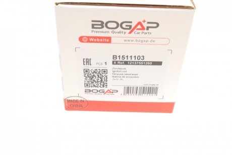 Катушка зажигания BOGAP b1511103