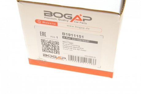 Опора двигателя BOGAP b1911151